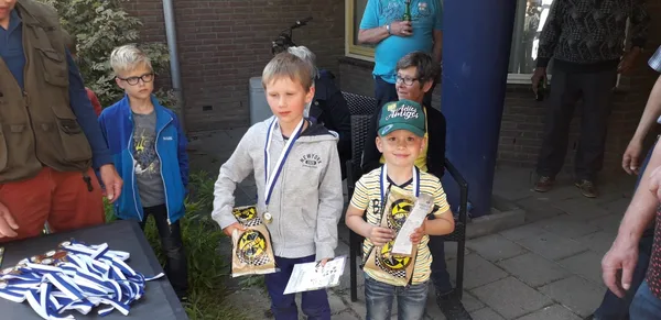 Prijsuitreiking jeugdcompetitie